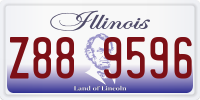 IL license plate Z889596