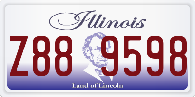 IL license plate Z889598