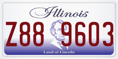 IL license plate Z889603