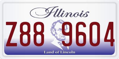 IL license plate Z889604