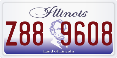 IL license plate Z889608