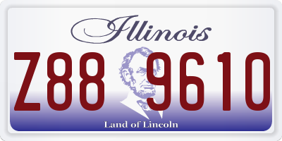 IL license plate Z889610