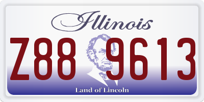 IL license plate Z889613