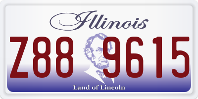 IL license plate Z889615