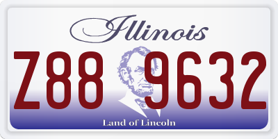IL license plate Z889632