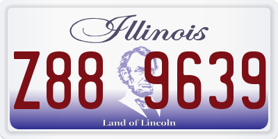 IL license plate Z889639