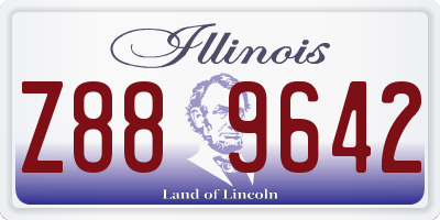 IL license plate Z889642