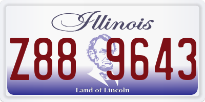 IL license plate Z889643