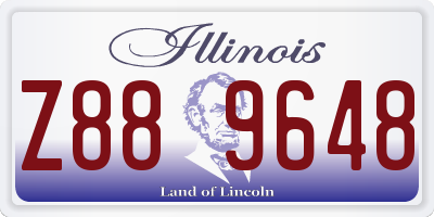 IL license plate Z889648