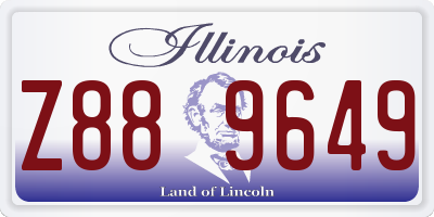 IL license plate Z889649