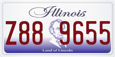 IL license plate Z889655