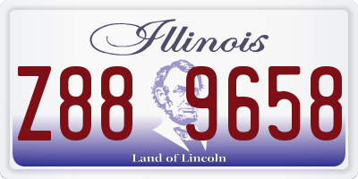 IL license plate Z889658