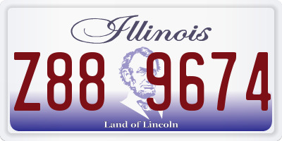 IL license plate Z889674