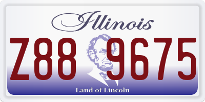 IL license plate Z889675