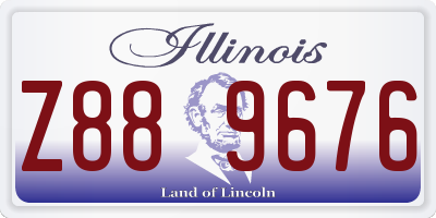IL license plate Z889676
