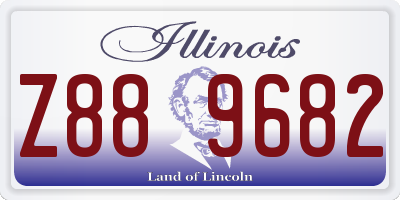 IL license plate Z889682