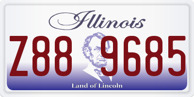 IL license plate Z889685