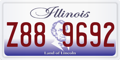 IL license plate Z889692