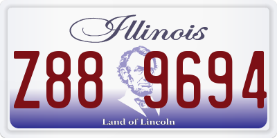 IL license plate Z889694
