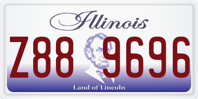 IL license plate Z889696
