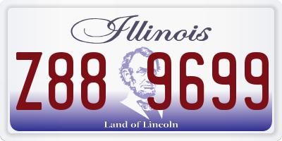 IL license plate Z889699