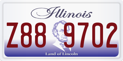 IL license plate Z889702