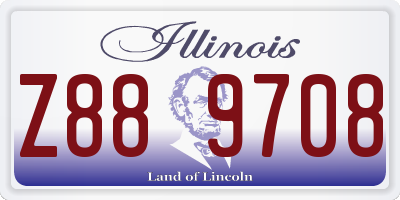 IL license plate Z889708