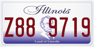 IL license plate Z889719