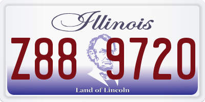 IL license plate Z889720