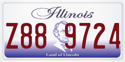 IL license plate Z889724