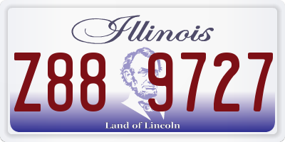 IL license plate Z889727