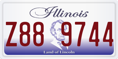 IL license plate Z889744