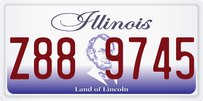 IL license plate Z889745