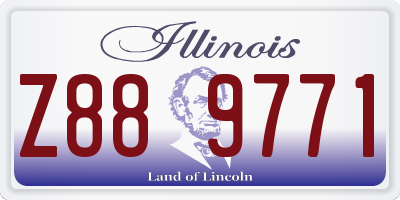 IL license plate Z889771