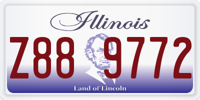 IL license plate Z889772