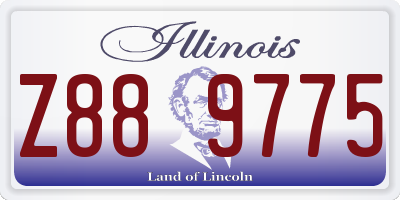IL license plate Z889775