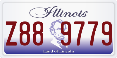 IL license plate Z889779
