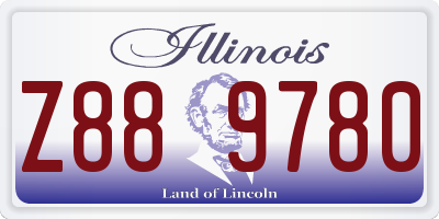 IL license plate Z889780