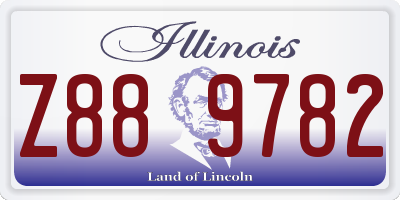 IL license plate Z889782