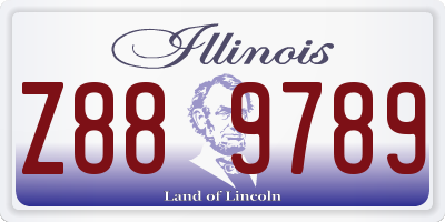 IL license plate Z889789