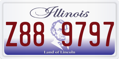 IL license plate Z889797