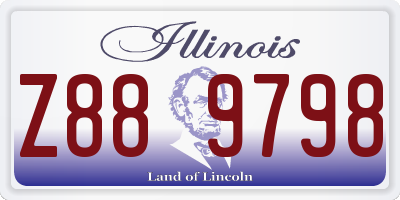 IL license plate Z889798