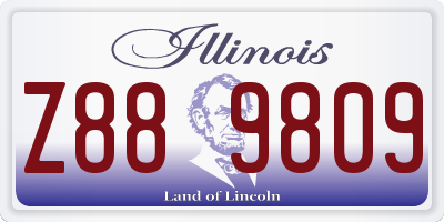 IL license plate Z889809