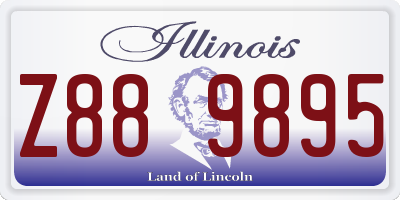 IL license plate Z889895