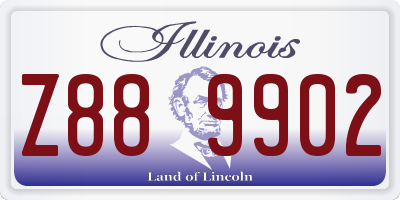 IL license plate Z889902