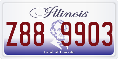 IL license plate Z889903