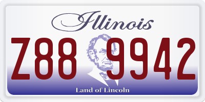 IL license plate Z889942