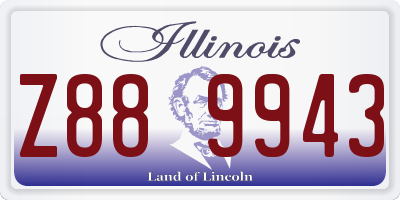 IL license plate Z889943