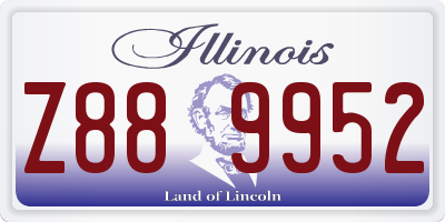IL license plate Z889952