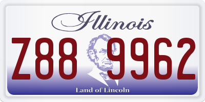 IL license plate Z889962